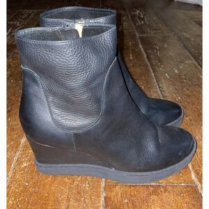 Women's Sofft Water Resistant Wedge Boot - Shary Size 10 Black